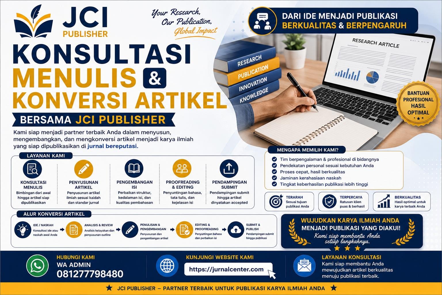 KONSULTASI MENULIS DAN KONVERSI ARTIKEL